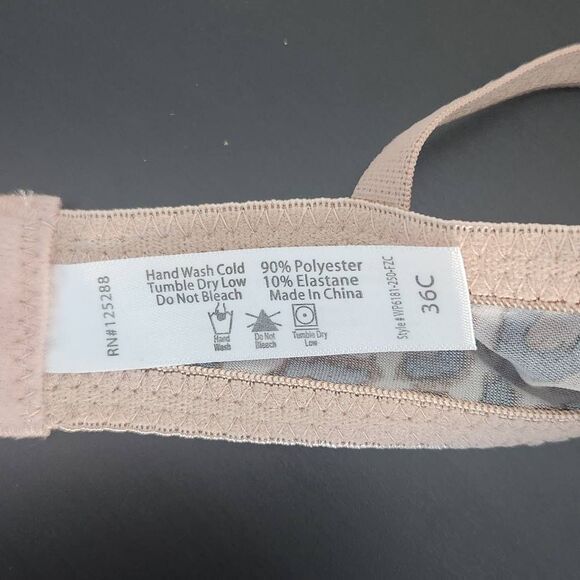 Frederick's of Hollywood Leopard Print Push-Up Bra Size 36C NWT Lingerie Shower - Picture 8 of 12